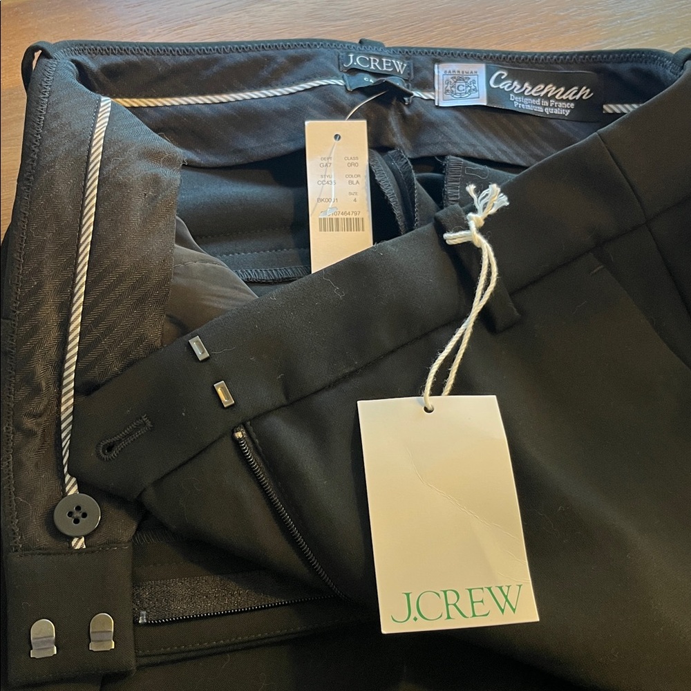 NWT J.Crew | New Cameron pant in four-season stretch | Black | Size 4 - Picture 9 of 15